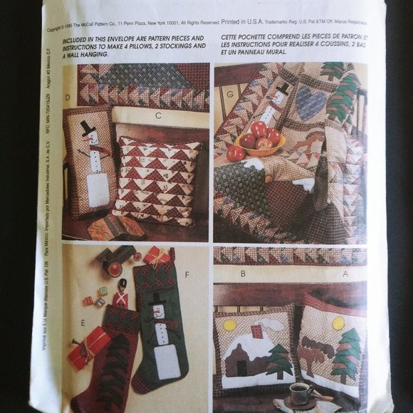 2 Sewing Patterns Wall Hanging 8327, 3277 Sew Machine Room Accessories - Picture 5 of 7